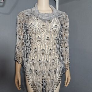 Elegant Gray Crochet Sweater